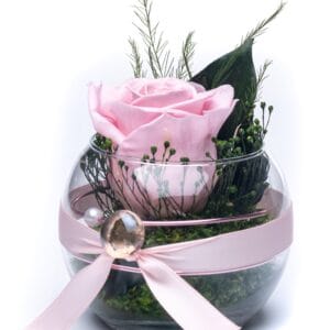 Konservierte Rose Pink im Glas – Infinity Rose | Elegantes Rosen Geschenk