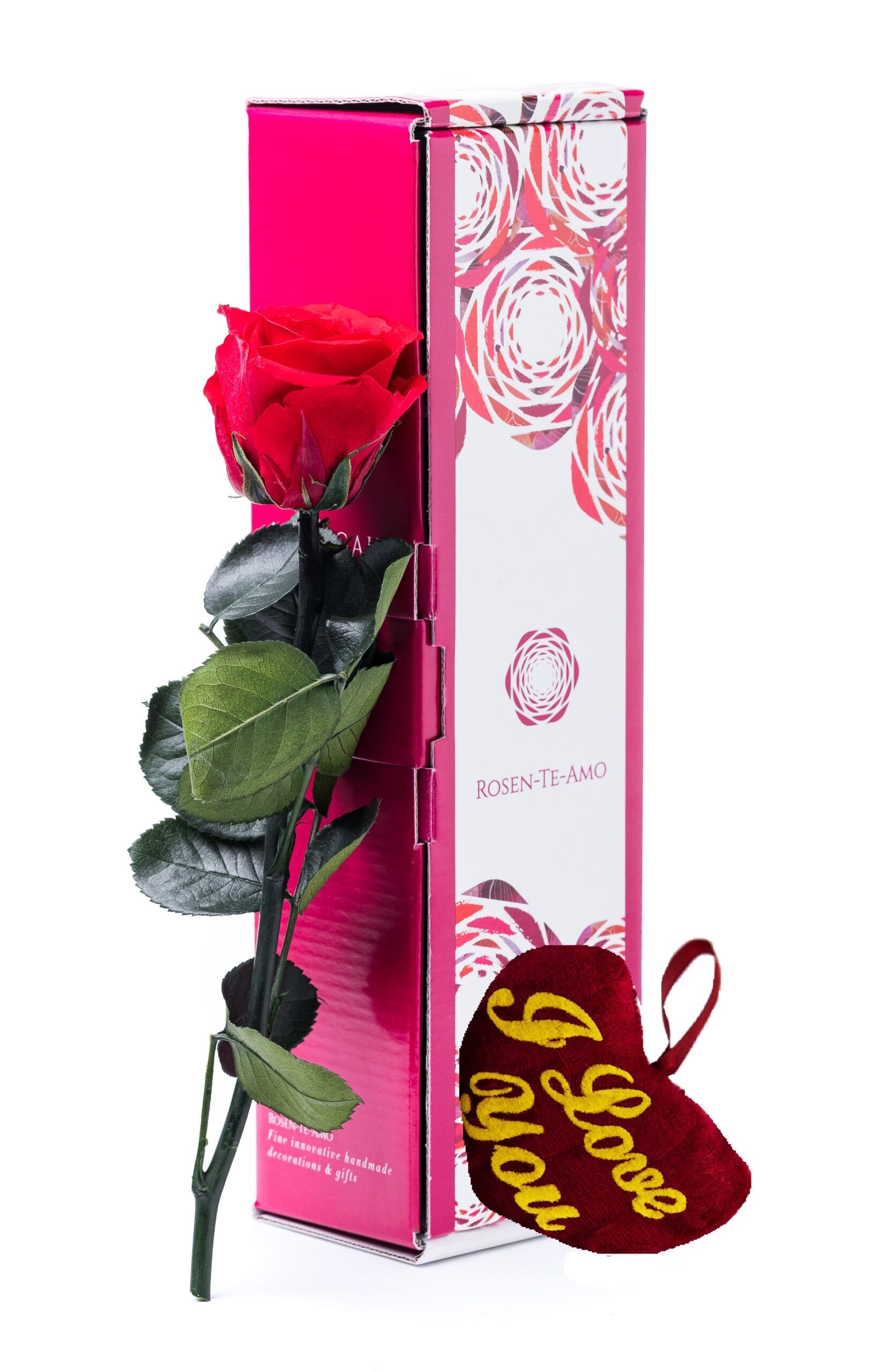 konservierte Rosen rot - "I Love you"